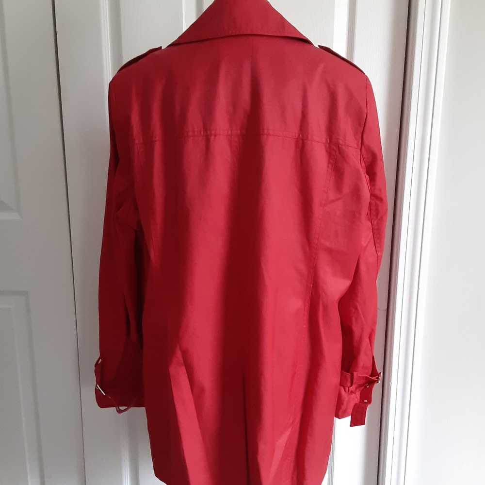 Betty Barclay Red Trench Coat - Picture 11 of 14